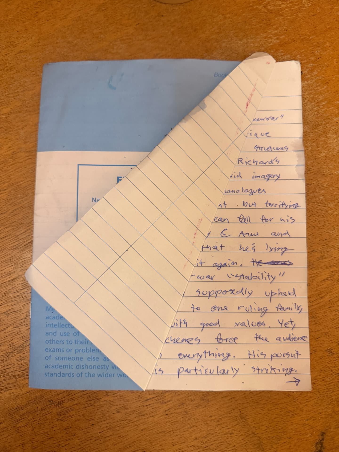 Notebooks from Harvard social studies classes